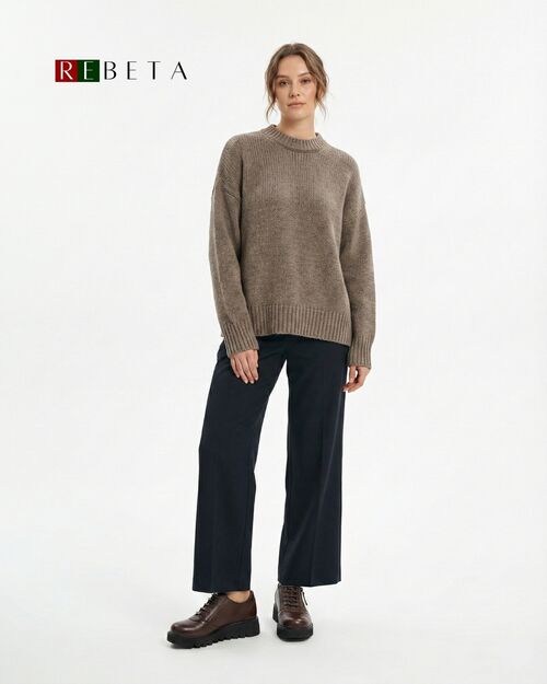 REBETA Deri Kadın Fermuar Detaylı Kahve Rengi Ayakkabı