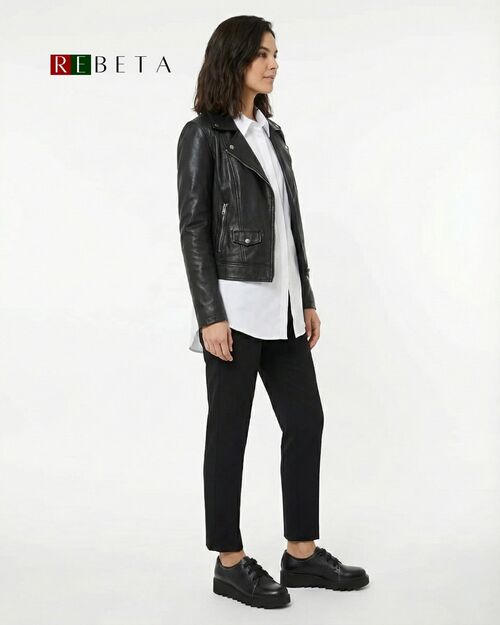 REBETA Deri Kadın Ayakkabı Siyah