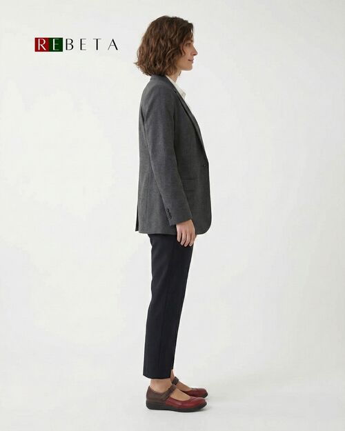 REBETA Deri Kadın Kahverengi Bantlı Bordo Ayakkabı