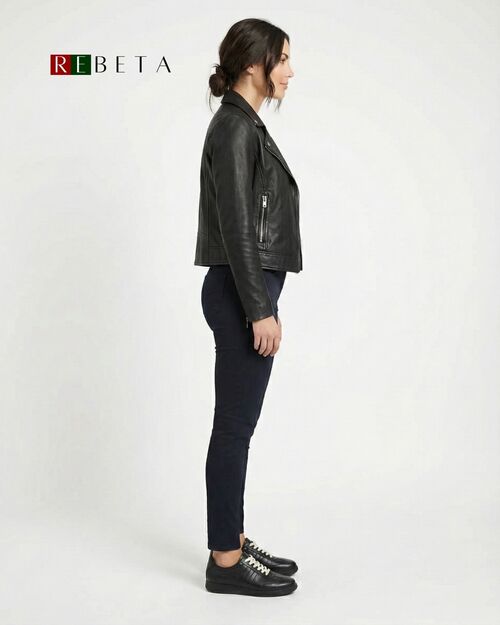 REBETA Deri Kadın Siyah Ayakkabı