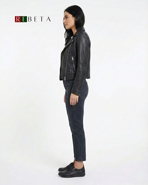 REBETA Deri Kadın Ayakkabı Siyah