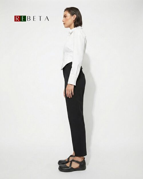 REBETA Deri Kadın Siyah Ayakkabı