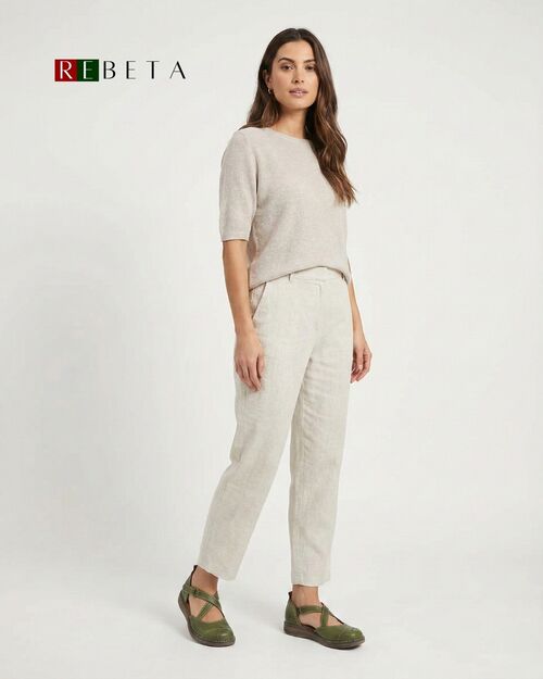 REBETA Deri Kadın Ayakkabı Yeşil Kombin