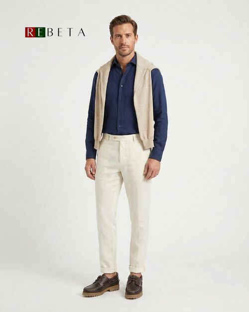 SALURO Deri Erkek Kahverengi Topuklu Tekne Ayakkabısı