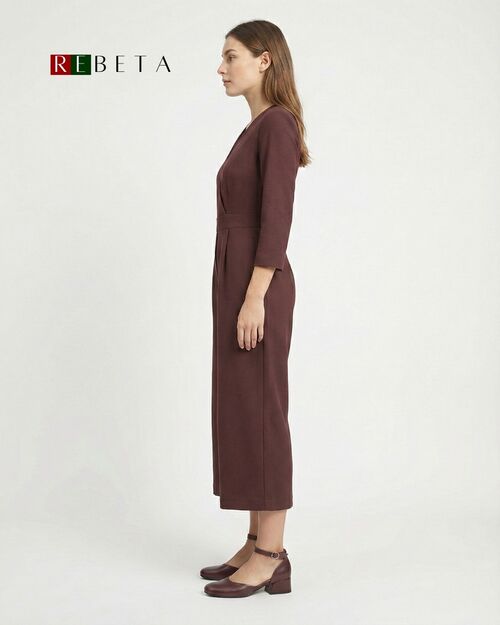 REBETA Deri Kadın Bilekten Bağlamalı Topuklu Bordo Ayakkabı