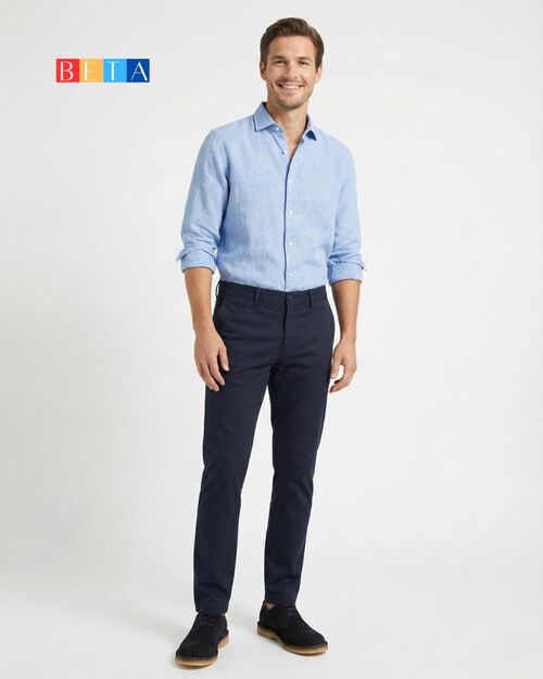 BETA Deri Erkek Lacivert Süet Ayakkabı