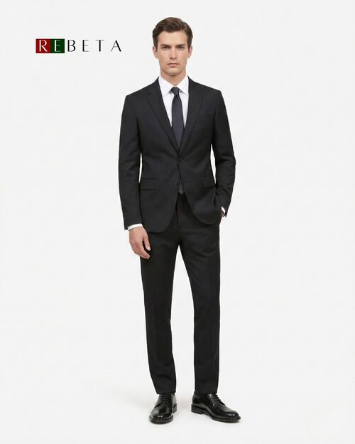 REBETA Business Erkek Manhattan Siyah Ayakkabı