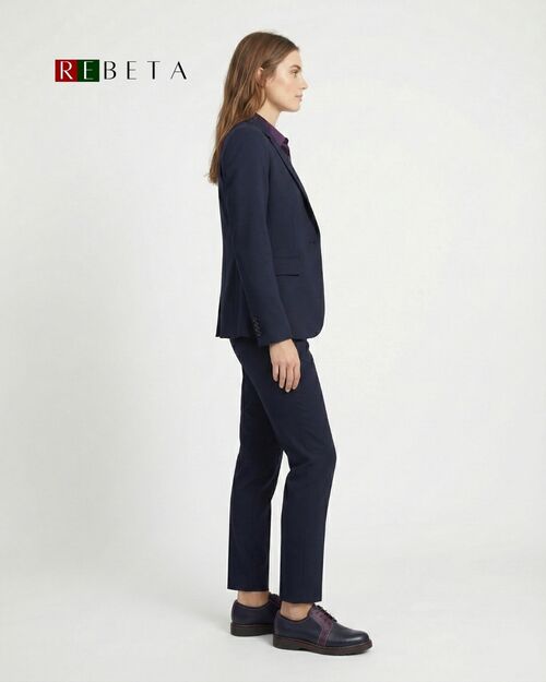 REBETA Deri Kadın Mor Kombin Ayakkabı