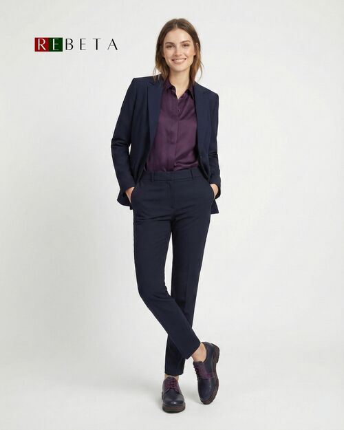 REBETA Deri Kadın Mor Kombin Ayakkabı