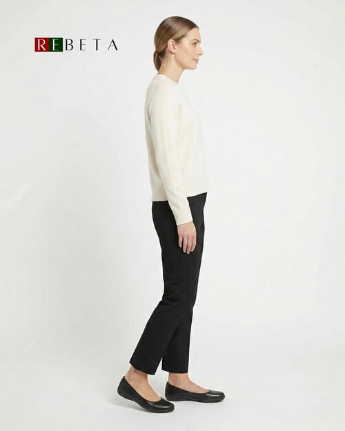 REBETA Deri Kadın Siyah Babet