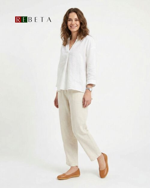 REBETA Deri Kadın Taba Babet