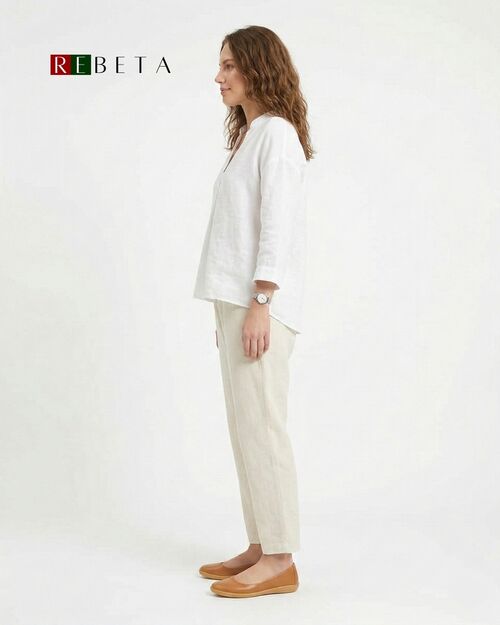 REBETA Deri Kadın Taba Babet