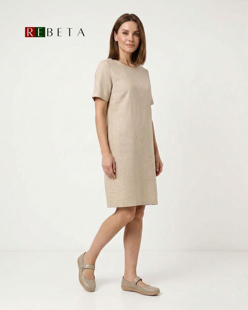 REBETA Deri Kadın Toprak Babet