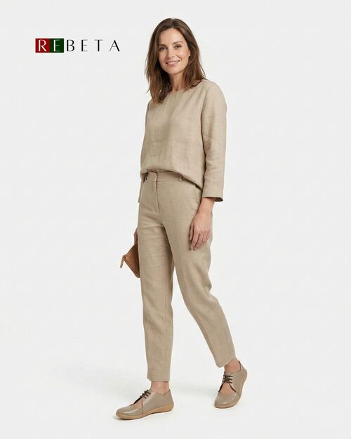 REBETA Deri Kadın Pencere Detaylı Toprak Ayakkabı