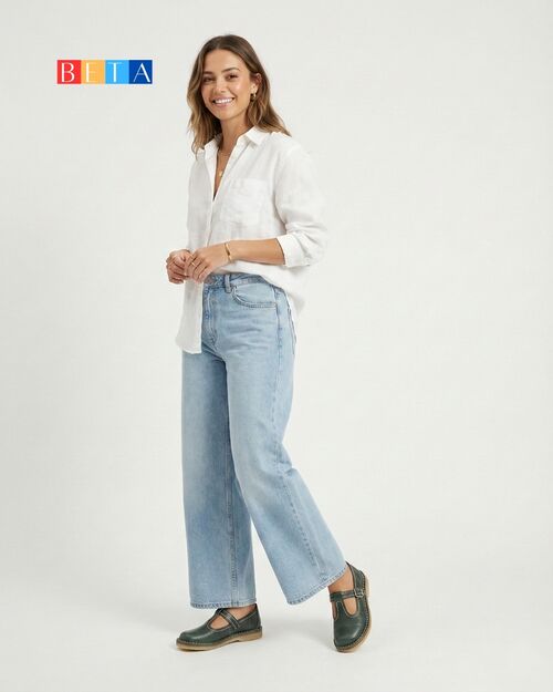 BETA Life Kadın Deri Yeşil Ayakkabı