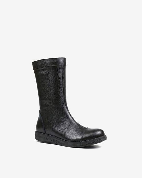 REBETA Deri Kadın Siyah Bot