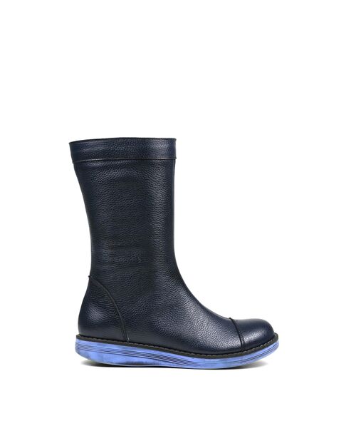 REBETA Deri Kadın Lacivert Bot