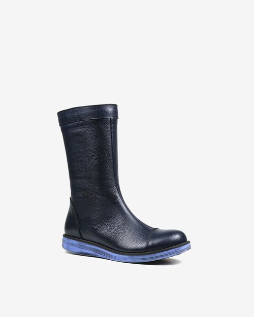 REBETA Deri Kadın Lacivert Bot