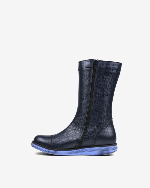 REBETA Deri Kadın Lacivert Bot