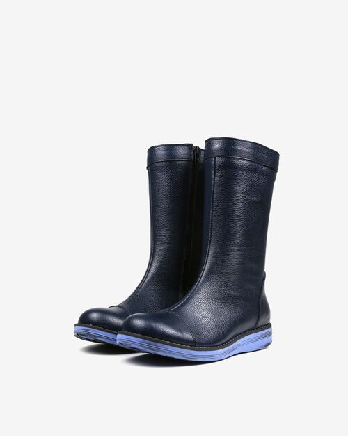 REBETA Deri Kadın Lacivert Bot