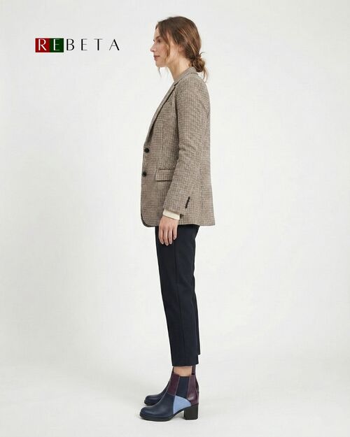 REBETA Deri Kadın Bot Mor Kombin