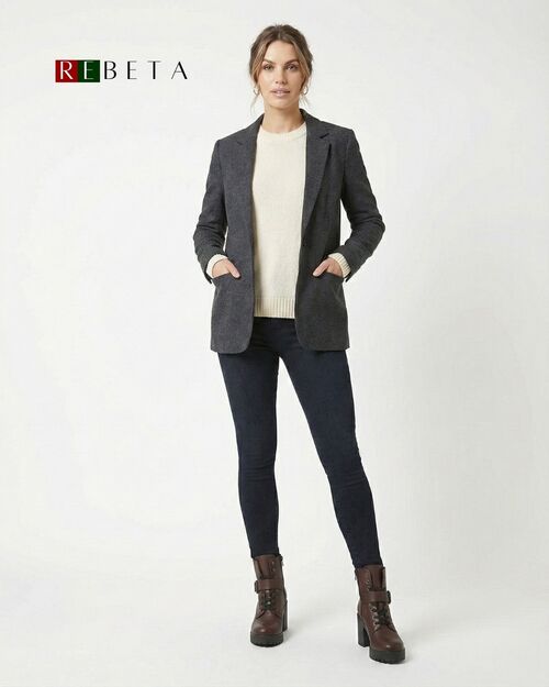 REBETA Deri Kadın Bot Kahve