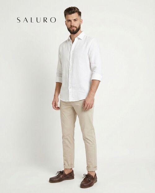 SALURO Deri Erkek Taba Tekne Ayakkabısı