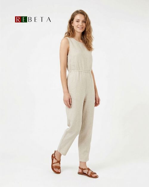 REBETA Deri Kösele Kadın Taba Sandalet