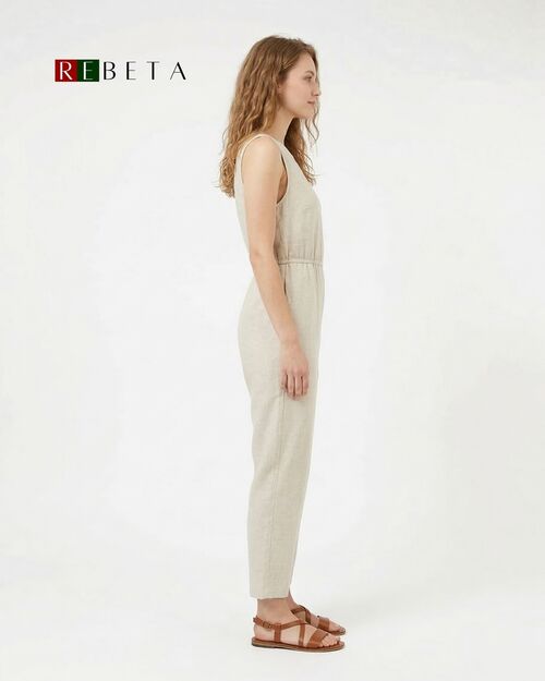 REBETA Deri Kösele Kadın Taba Sandalet