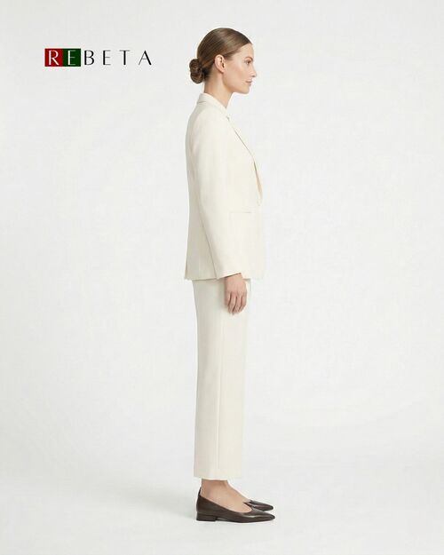 REBETA Deri Kadın Sivri Burunlu Topuklu Kahverengi Babet