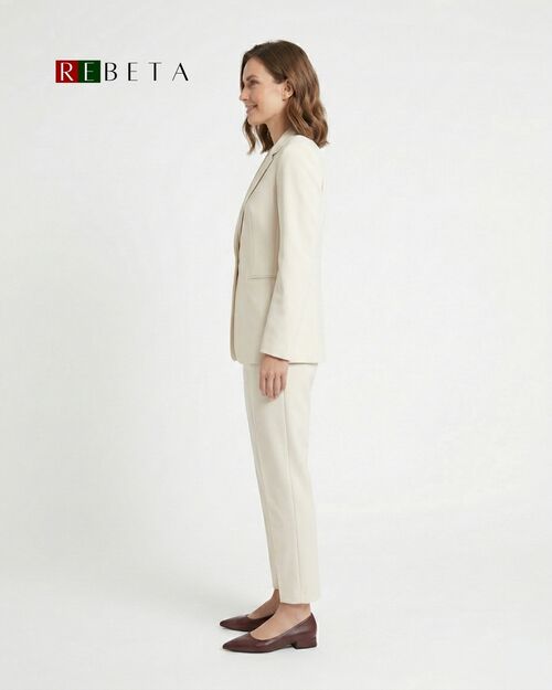 REBETA Deri Kadın Sivri Burunlu Topuklu Bordo Babet