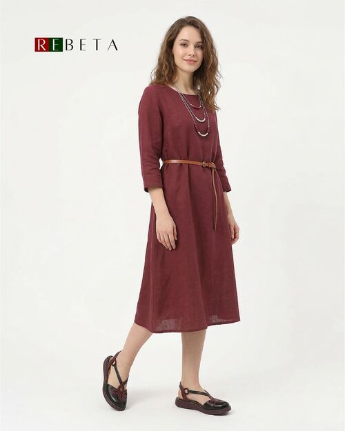 REBETA Deri Kadın Sandalet Siyah Kombin