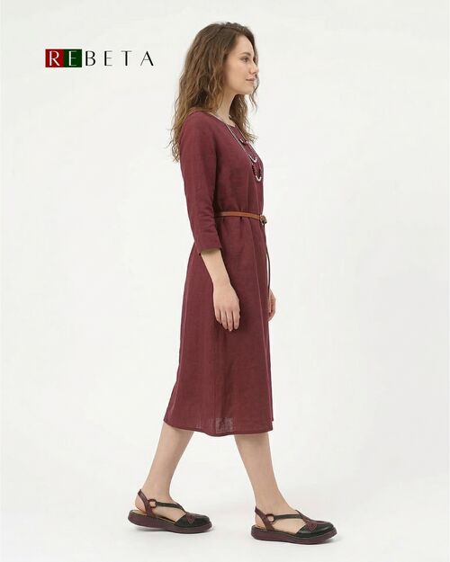 REBETA Deri Kadın Sandalet Siyah Kombin