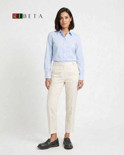 REBETA Deri Kadın Dikiş Detaylı Yeşil Loafer Ayakkabı