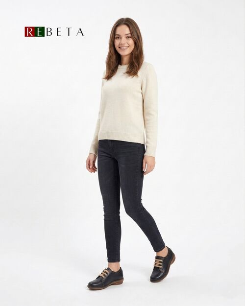 REBETA Deri Kadın Ayakkabı Siyah