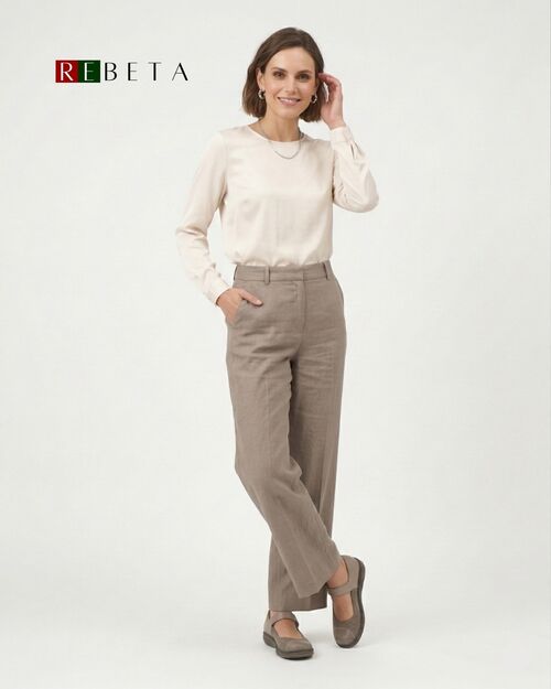 REBETA Deri Kadın Siyah Bantlı Vizon Süet Ayakkabı