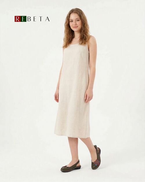 REBETA Deri Kadın Sandalet Yeşil