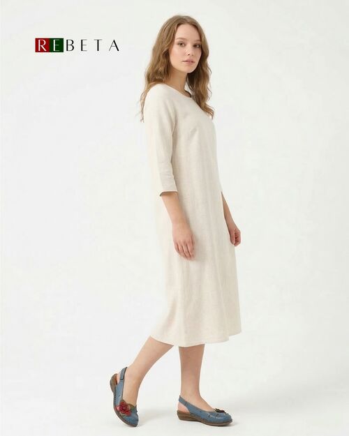 REBETA Deri Kadın Sandalet Mavi