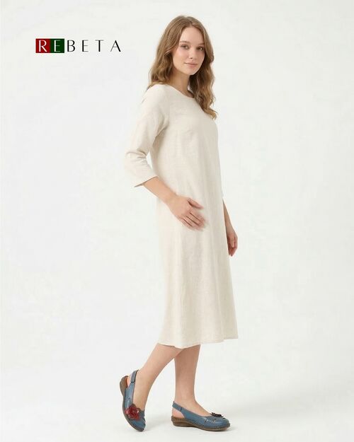 REBETA Deri Kadın Sandalet Mavi