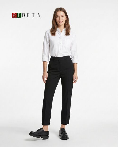 REBETA Deri Kadın Ayakkabı Siyah