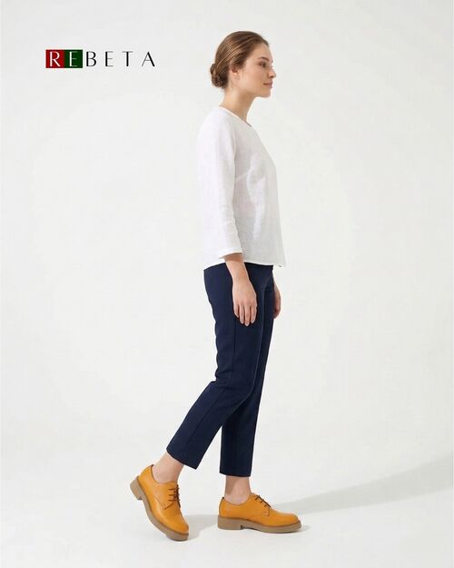 REBETA Deri Kadın Kavuniçi Ayakkabı