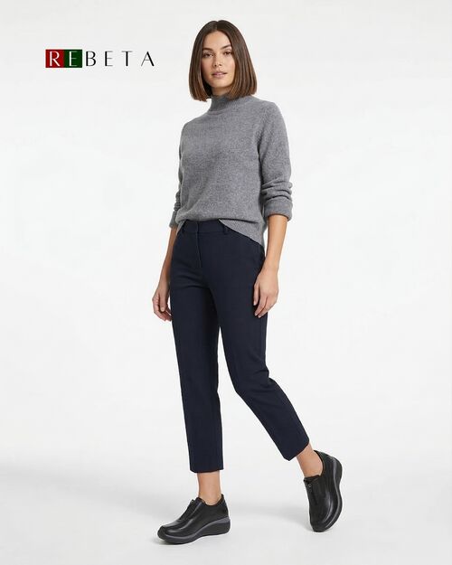 REBETA Deri Kadın Yüksek Tabanlı Siyah Ayakkabı