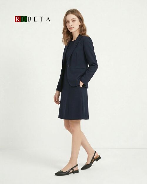 REBETA Deri Kadın Siyah Topuklu Sandalet