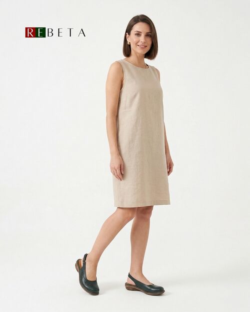 REBETA Deri Kadın Dikiş Detaylı Yeşil Sandalet