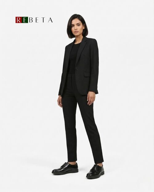 REBETA Deri Kadın Ayakkabı Siyah Açma