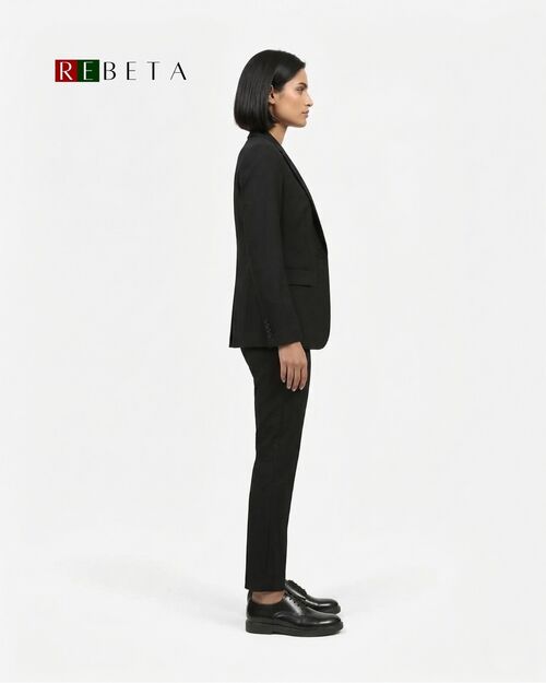 REBETA Deri Kadın Ayakkabı Siyah Açma