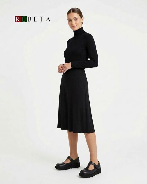 REBETA Deri Kadın Siyah Ayakkabı