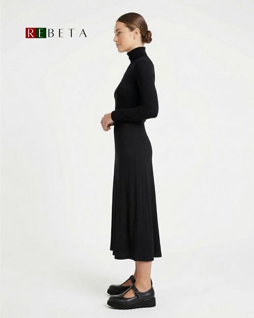 REBETA Deri Kadın Siyah Ayakkabı