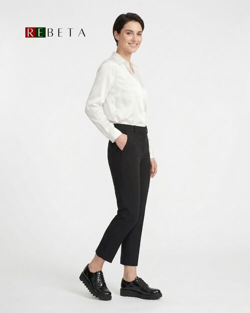 REBETA Deri Kadın Ayakkabı Siyah Açma