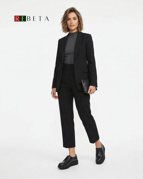 REBETA Deri Kadın Ayakkabı Siyah